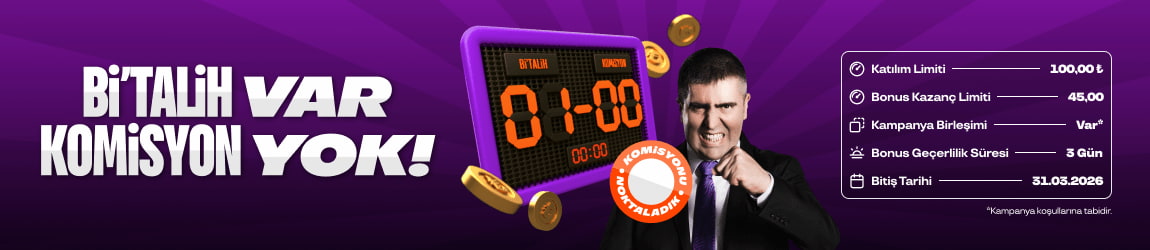 Bİ'TALİH VAR KOMİSYON YOK!